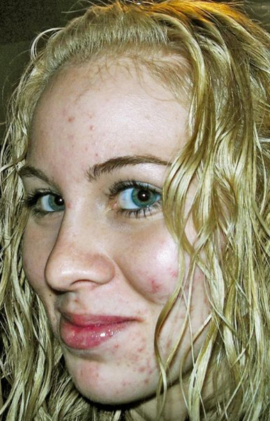 Close-Up Face Of Woman
