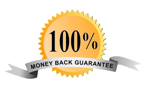 Money Back Guarantee Percentage Ribbon